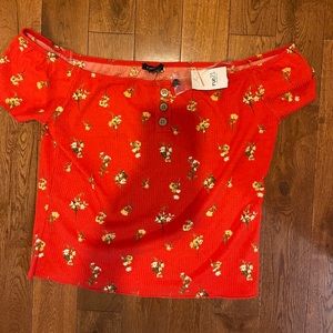 off the shoulder top✨🧡